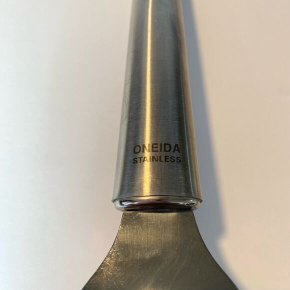 Oneida Flexible Nylon Solid Spatula Turner Flipper Stainless Rounded Handle 12” - Picture 6 of 6